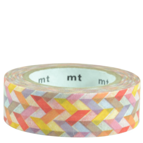 Masking tape entrelacs multicolores