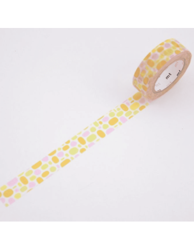 Masking tape Pool pavés ronds orange