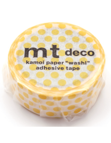 Masking tape Pois jaunes