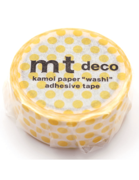 Masking tape Pois jaunes