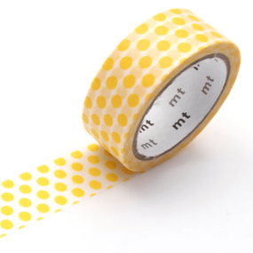 Masking tape Pois jaunes