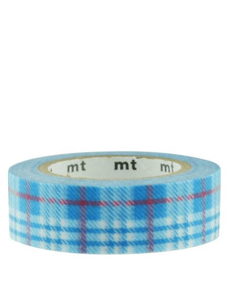 Masking tape tartan écossais bleu