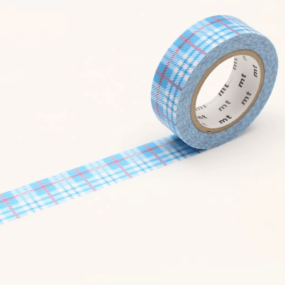 Masking tape tartan écossais bleu 2