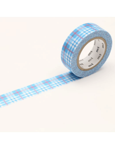 Masking tape tartan écossais bleu