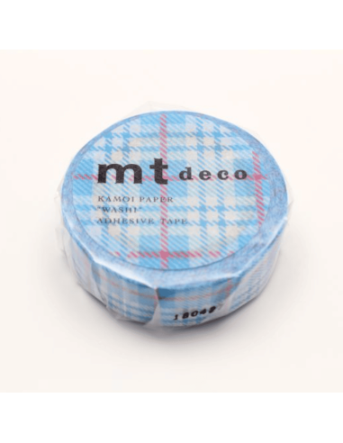 Masking tape tartan écossais bleu