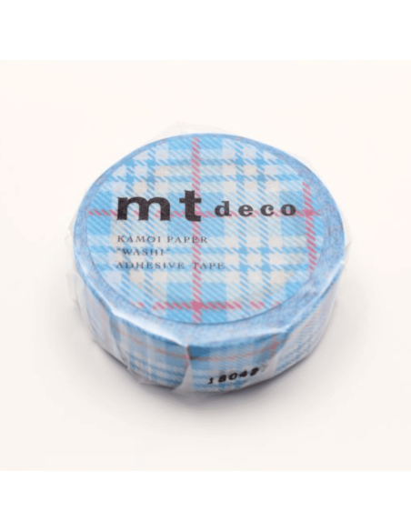 Masking tape tartan écossais bleu