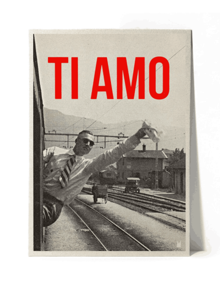 Carte vintage "Ti amo" - Atelier Kencre