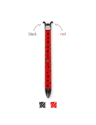 Stylo bille bicolore coccinelle - Legami