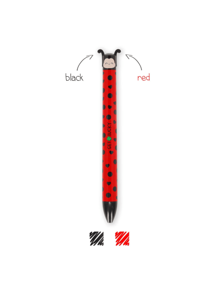 Stylo bille bicolore coccinelle - Legami