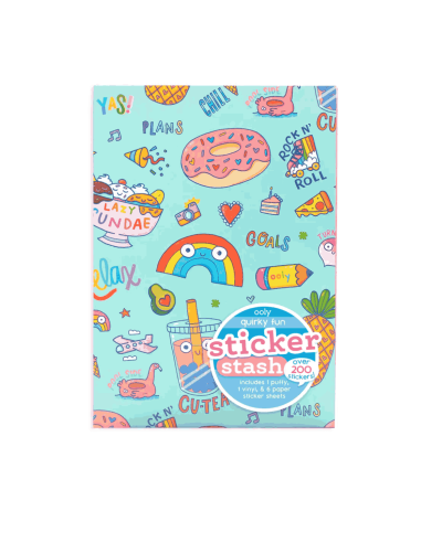 Pochette d'autocollants Quirky Fun - Ooly