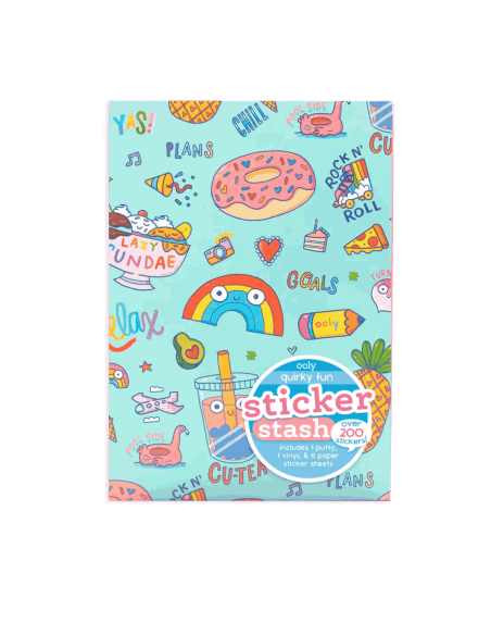 Pochette d'autocollants Quirky Fun - Ooly