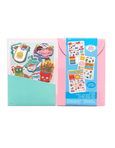 Pochette d'autocollants Quirky Fun - Ooly