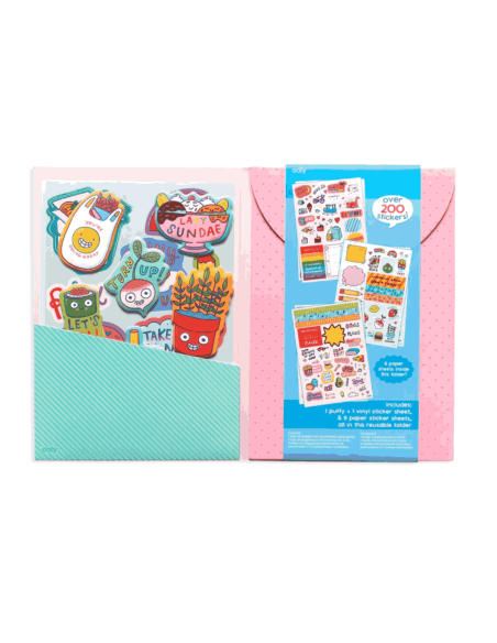 Pochette d'autocollants Quirky Fun - Ooly
