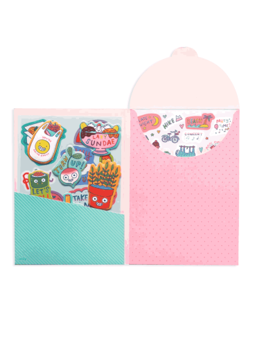 Pochette d'autocollants Quirky Fun - Ooly