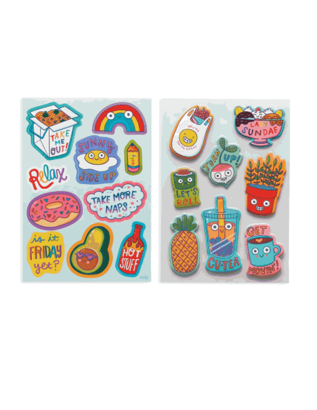 Pochette d'autocollants Quirky Fun - Ooly