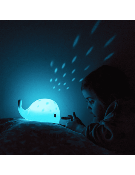 Projecteur de lumière baleine Wilda Blanche - Little L