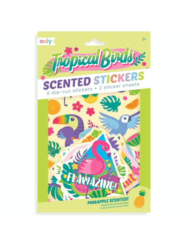 Autocollants parfumés oiseaux Tropicaux - Ooly