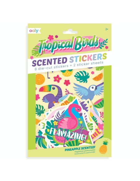 Autocollants parfumés oiseaux Tropicaux - Ooly