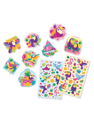 Autocollants parfumés oiseaux Tropicaux - Ooly