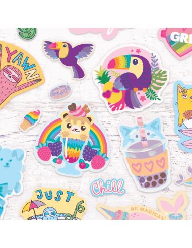 Autocollants parfumés oiseaux Tropicaux - Ooly