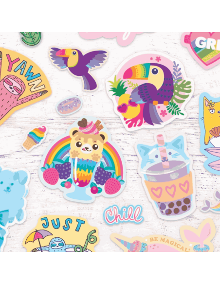 Autocollants parfumés oiseaux Tropicaux - Ooly