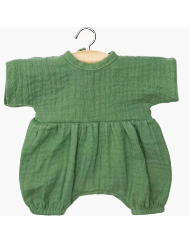 Barboteuse Noa "vert ortie" - Minikane