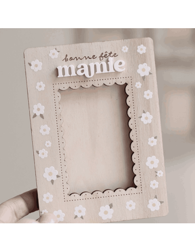 Cadre photo magnétique Bonne fête mamie - Les Mignonneries