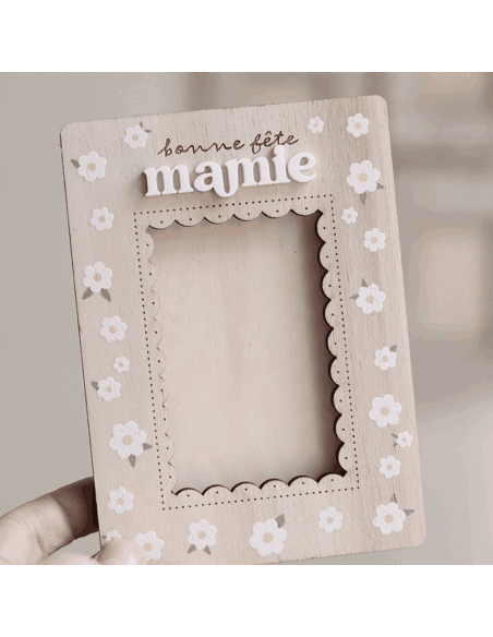 Cadre photo magnétique Bonne fête mamie - Les Mignonneries