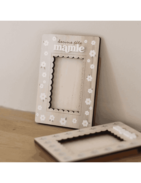 Cadre photo magnétique Bonne fête mamie - Les Mignonneries