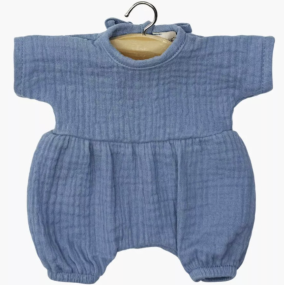 Barboteuse Noa "bleu jean" - Minikane