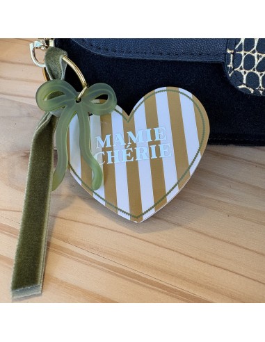 Porte-clés Adèle coeur Mamie chérie - Les...