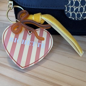 Porte-clés Adèle coeur Bichette - Les Mignonneries