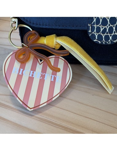 Porte-clés Adèle coeur Bichette - Les Mignonneries