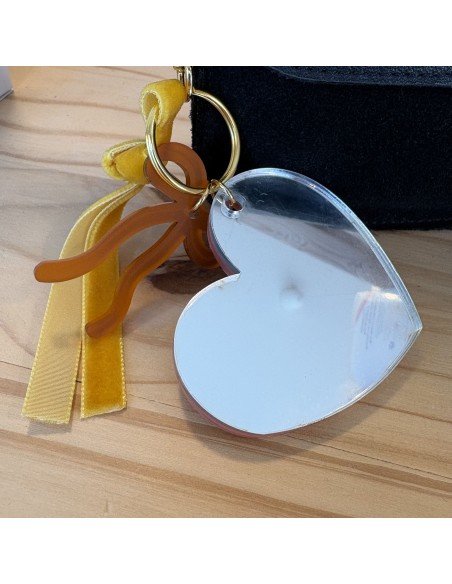 Porte-clés Adèle coeur Bichette - Les Mignonneries