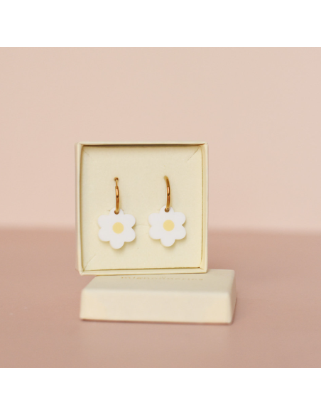 Boucles d'oreilles Pâquerettes - Les Mignonneries
