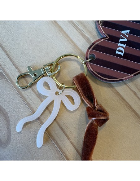 Porte-clés Adèle coeur Diva - Les Mignonneries