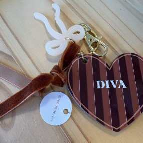 Porte-clés Adèle coeur Diva - Les Mignonneries 2