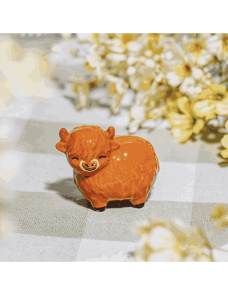 Mini grigri vache des Highlands - Sass & Belle