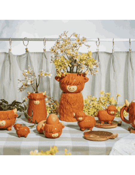 Mini grigri vache des Highlands - Sass & Belle