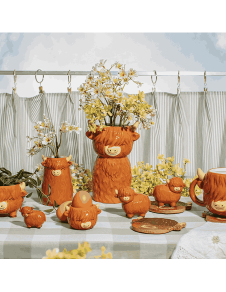 Mini pot pour plante Vache - Sass & Belle