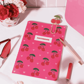 Cahier A5 Cerises - Sass & Belle