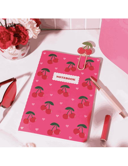 Cahier A5 Cerises - Sass & Belle