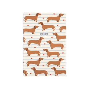 Cahier A5 Teckel - Sass & Belle