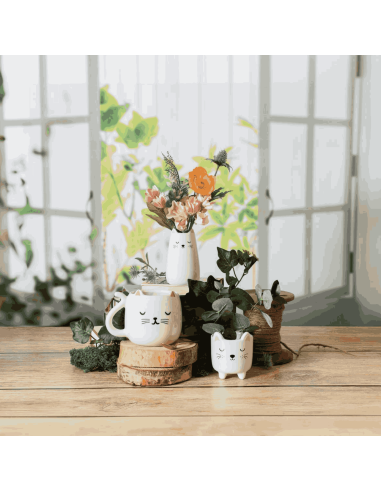 Vase céramique Chat - Sass & Belle