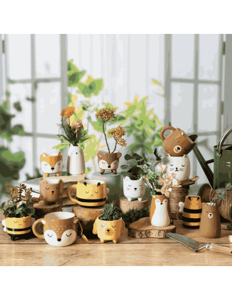 Vase céramique Chat - Sass & Belle