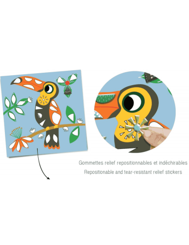 Gommettes repositionnables Dans mon arbre - Crea Lign'