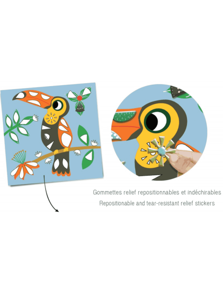 Gommettes repositionnables Dans mon arbre - Crea Lign'