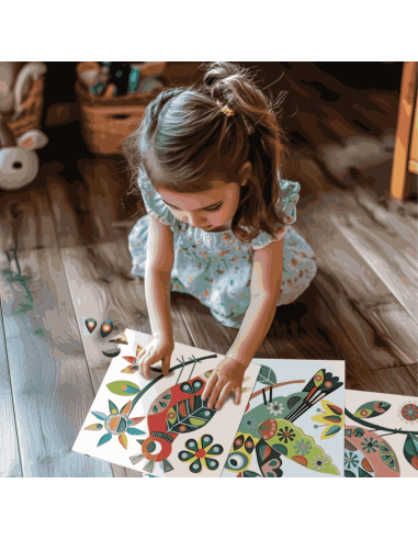 Gommettes repositionnables Dans mon arbre - Crea Lign'