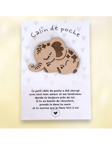 Câlin de poche Eléphant - Lilladrey