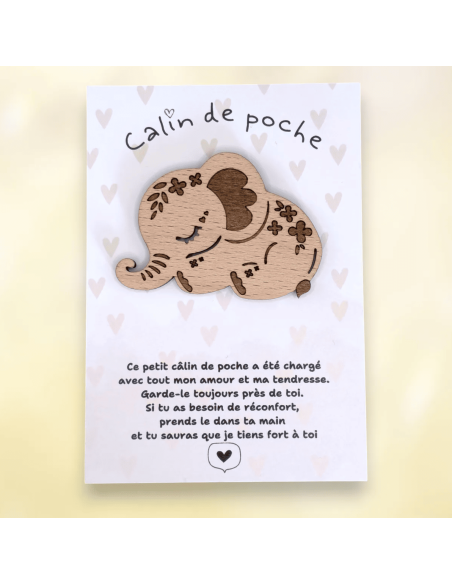 Câlin de poche Eléphant - Lilladrey